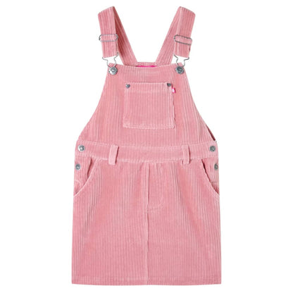 Kids' Overall Dress Corduroy Light Pink 92