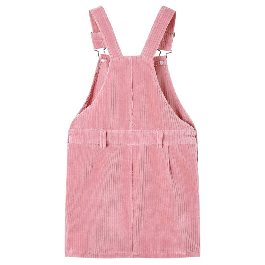 Kids' Overall Dress Corduroy Light Pink 128