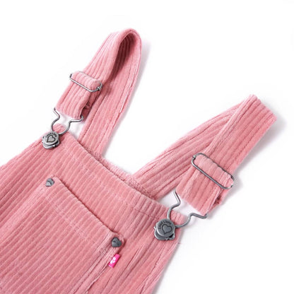 Kids' Overall Dress Corduroy Light Pink 128