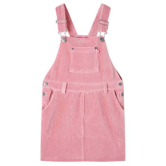 Kids' Overall Dress Corduroy Light Pink 140