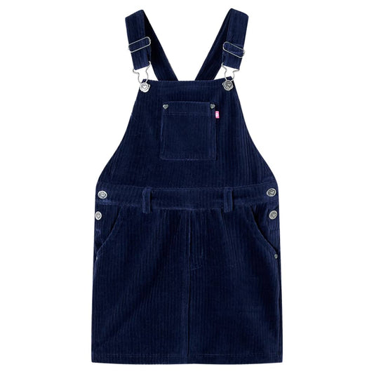 Kids' Overall Dress Corduroy Navy 92