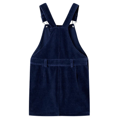 Kids' Overall Dress Corduroy Navy 92