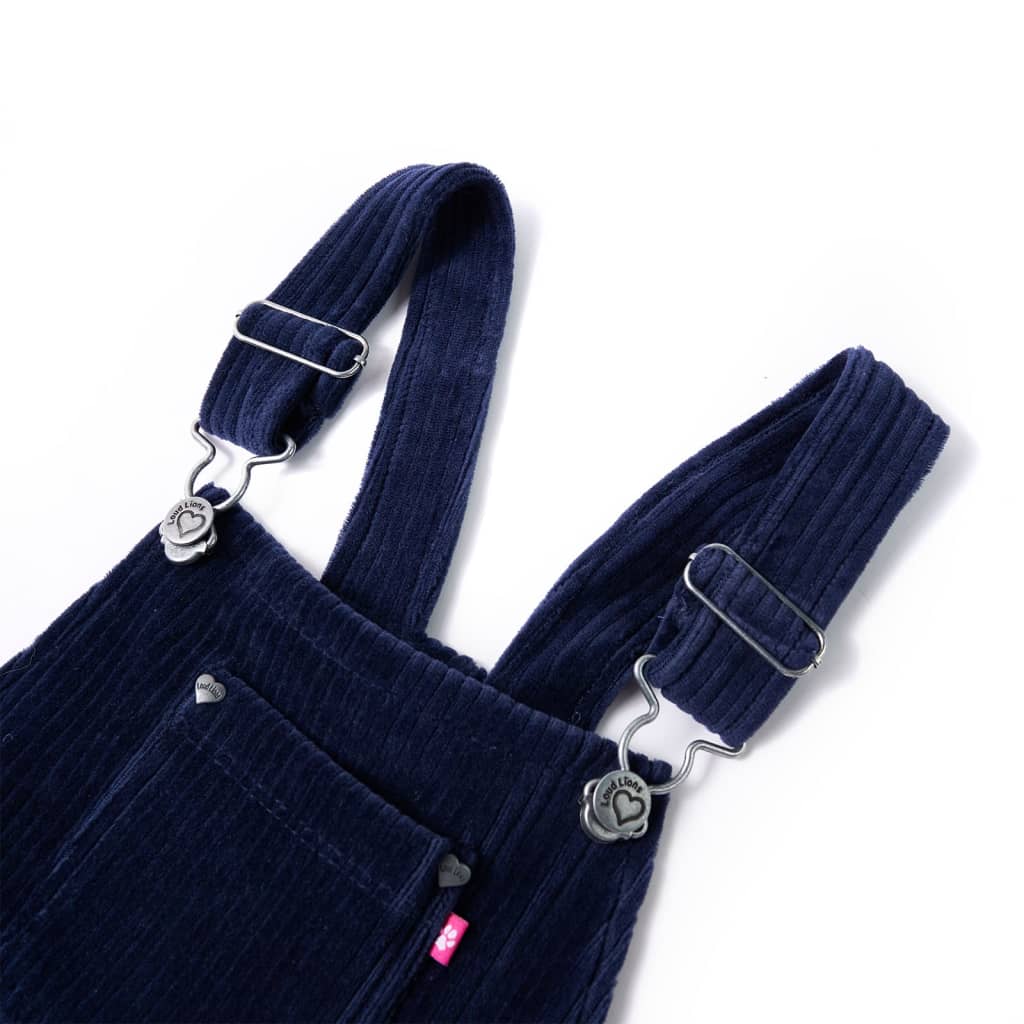 Kids' Overall Dress Corduroy Navy 92