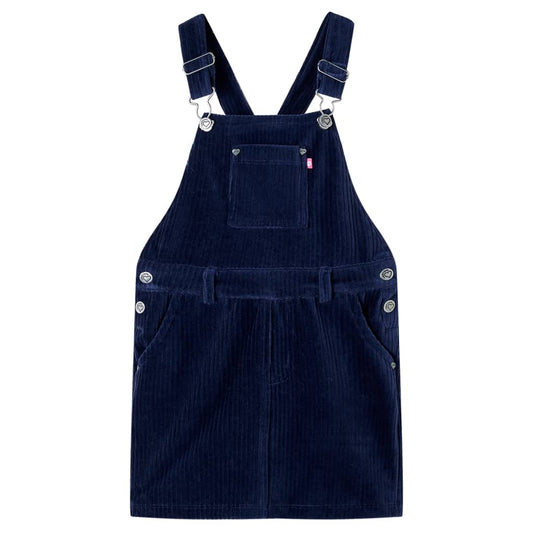 Kids' Overall Dress Corduroy Navy 116