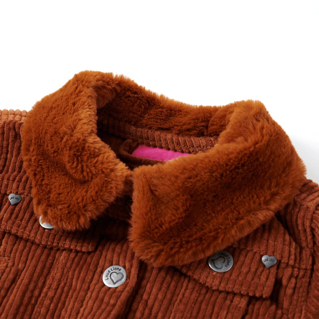 Kids' Jacket Corduroy Cognac 92