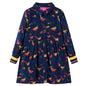 Kids' Dress with Long Sleeves Navy 92