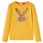 Kids' T-shirt with Long Sleeves Ochre 140