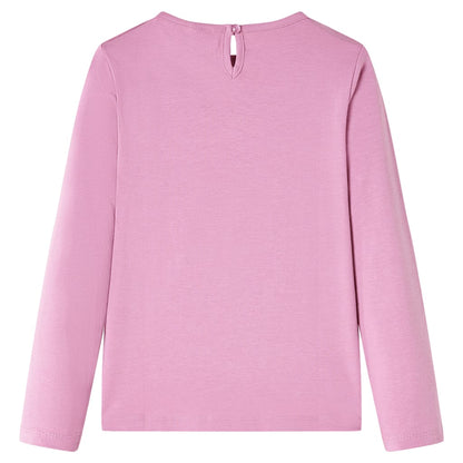 Kids' T-shirt with Long Sleeves Burnt Pink 140