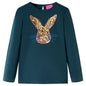 Kids' T-shirt with Long Sleeves Dark Green 140