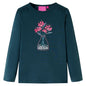 Kids' T-shirt with Long Sleeves Dark Green 104