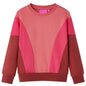 Kids' Sweatshirt Colour Block Pink and Henna 92