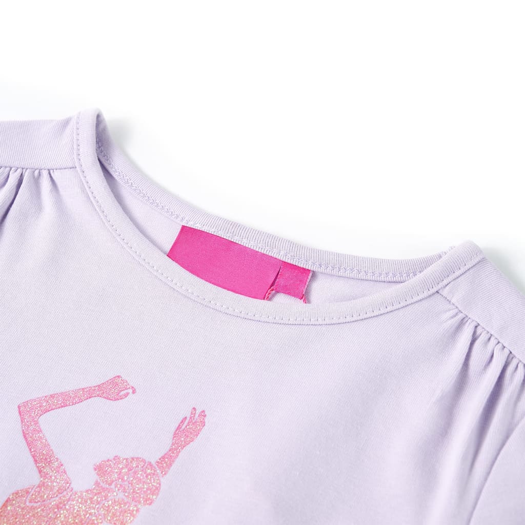 Kids' T-shirt with Long Sleeves Light Lilac 104