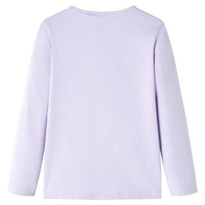 Kids' T-shirt with Long Sleeves Light Lilac 128