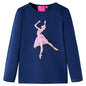 Kids' T-shirt with Long Sleeves Navy 140