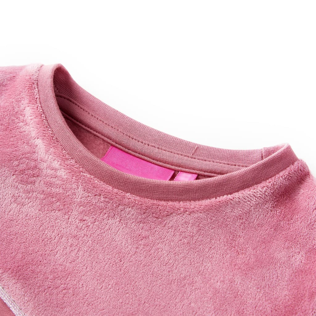 Kids' Sweatshirt Velvet Patchwork Raspberry 104