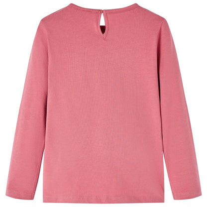 Kids' T-shirt with Long Sleeves Old Pink 92