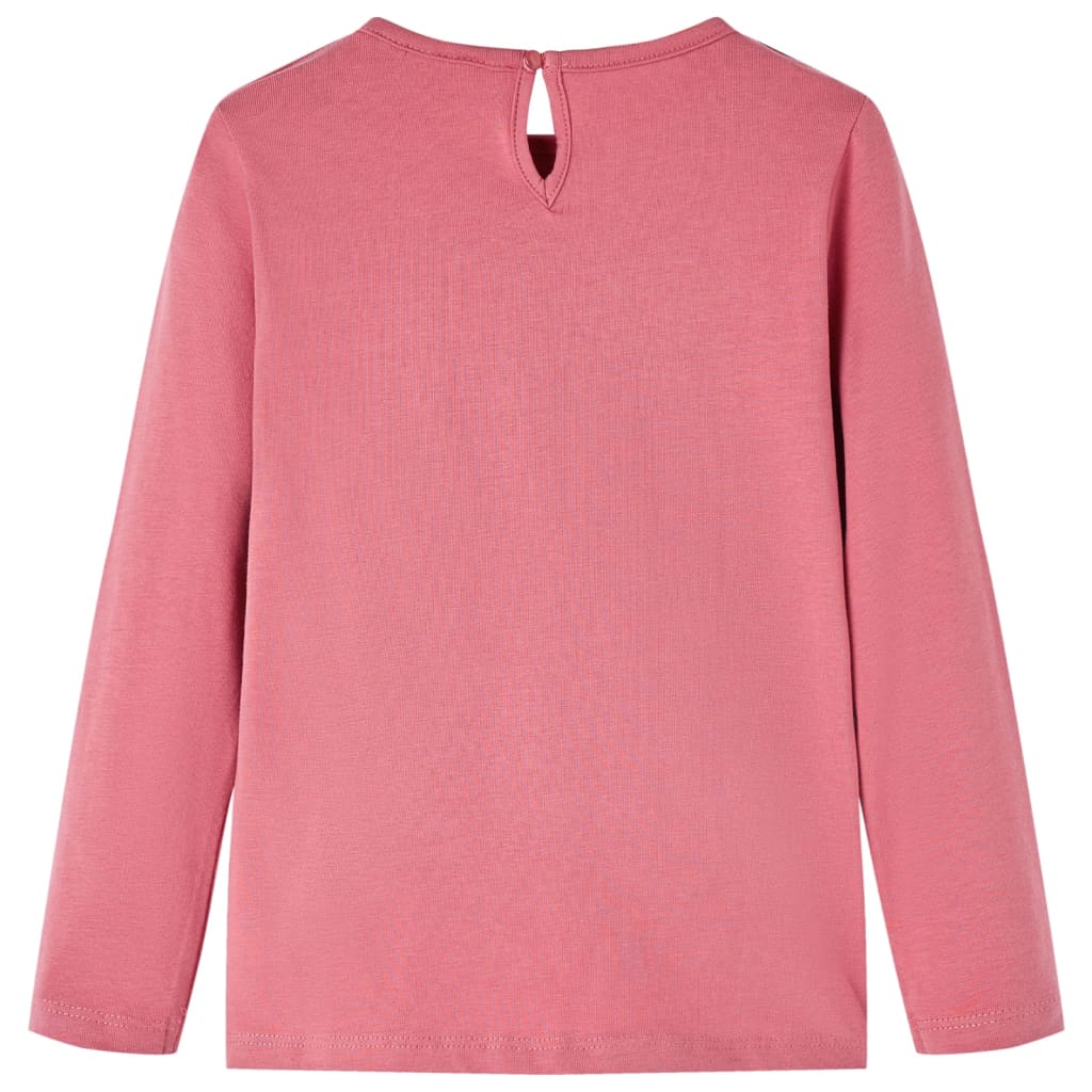 Kids' T-shirt with Long Sleeves Old Pink 116