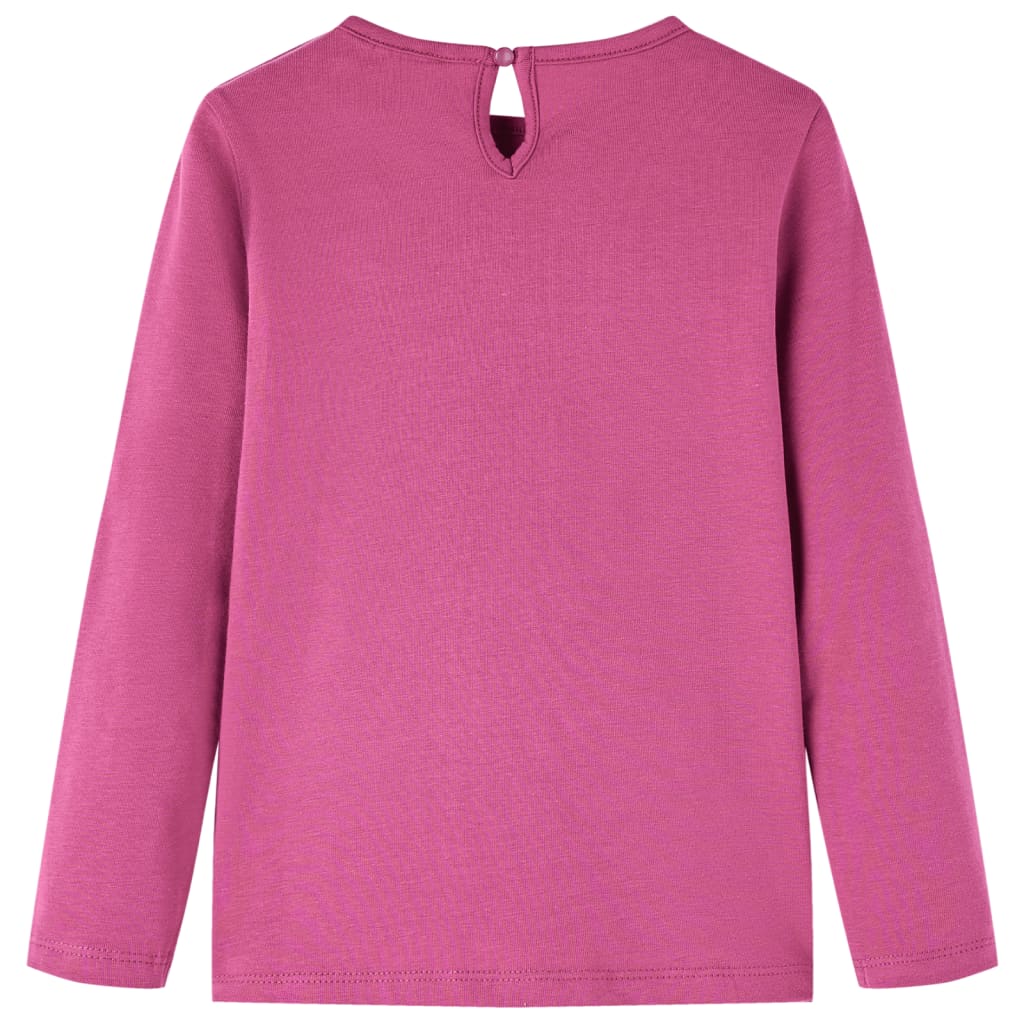 Kids' T-shirt with Long Sleeves Raspberry 140