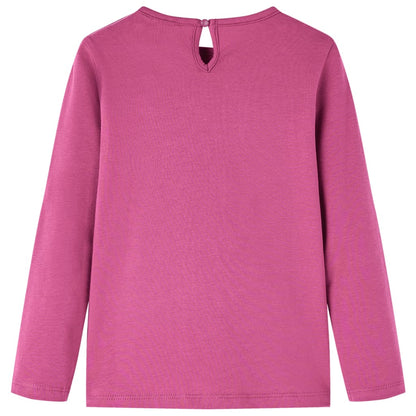 Kids' T-shirt with Long Sleeves Raspberry 140