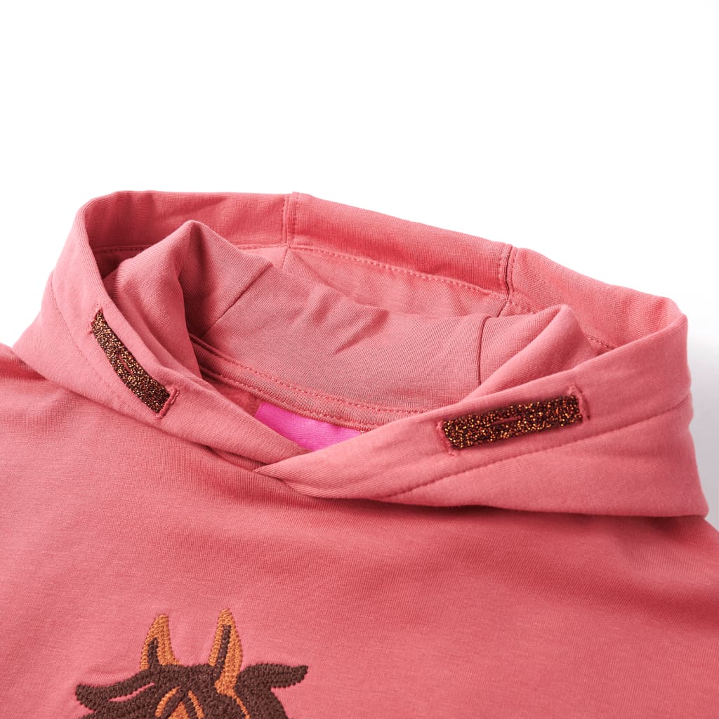 Kids' Hooded Sweatshirt Old Pink 92