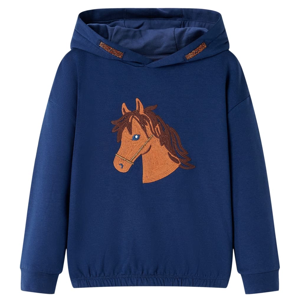 Kids' Hooded Sweatshirt Navy 116