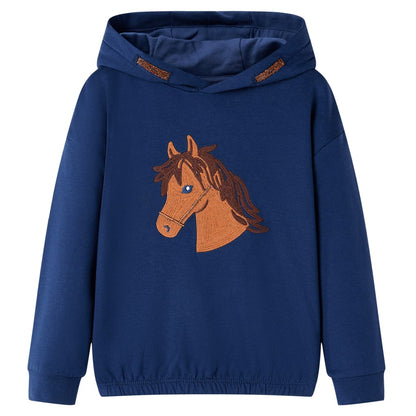 Kids' Hooded Sweatshirt Navy 128