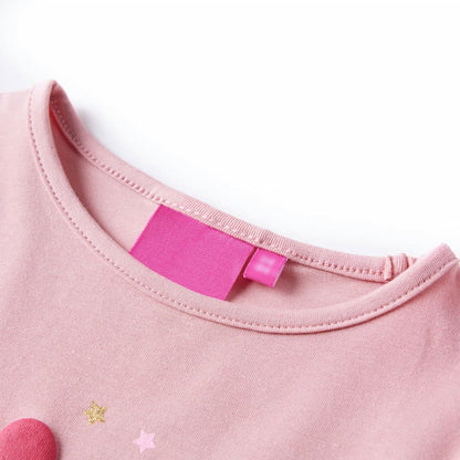 Kids' T-shirt with Long Sleeves Light Pink 140