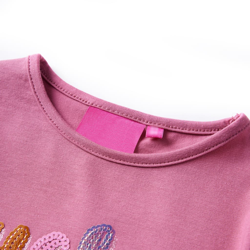 Kids' T-shirt with Long Sleeves Raspberry 92