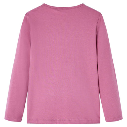 Kids' T-shirt with Long Sleeves Raspberry 104