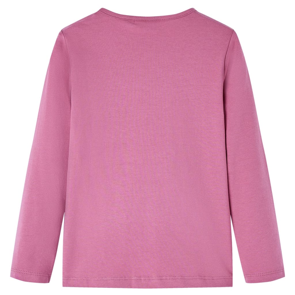 Kids' T-shirt with Long Sleeves Raspberry 116