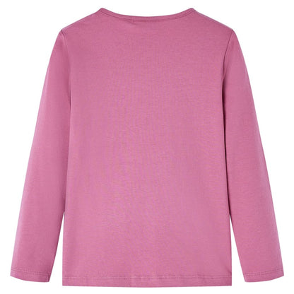 Kids' T-shirt with Long Sleeves Raspberry 116