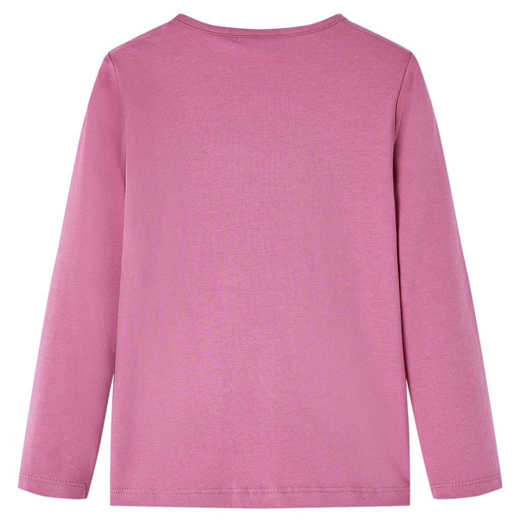 Kids' T-shirt with Long Sleeves Raspberry 128