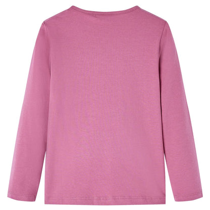 Kids' T-shirt with Long Sleeves Raspberry 128