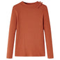 Kids' T-shirt with Long Sleeves Cognac 104