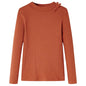 Kids' T-shirt with Long Sleeves Cognac 116