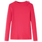 Kids' T-shirt with Long Sleeves Bright Pink 92