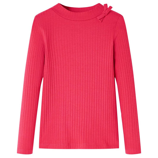 Kids' T-shirt with Long Sleeves Bright Pink 104