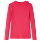 Kids' T-shirt with Long Sleeves Bright Pink 104