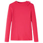 Kids' T-shirt with Long Sleeves Bright Pink 128