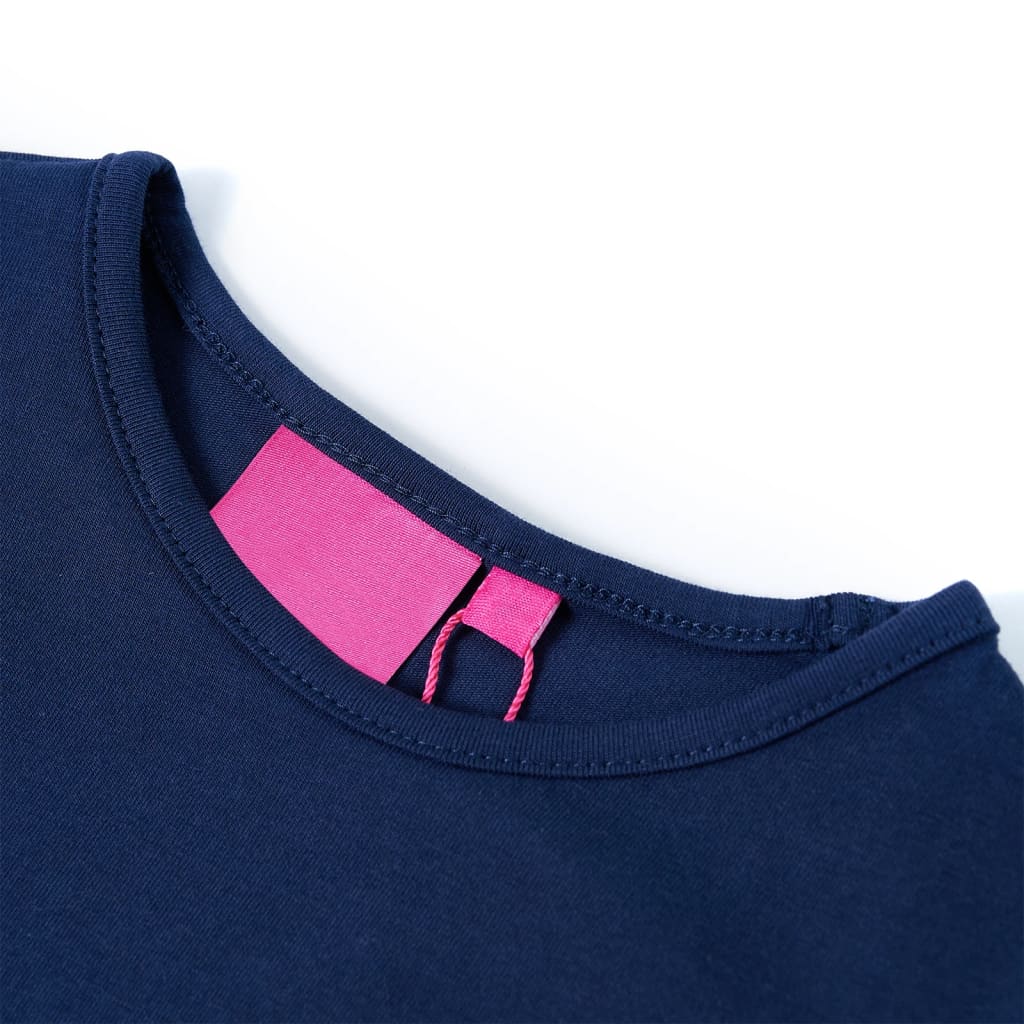 Kids' T-shirt with Long Sleeves Navy 140