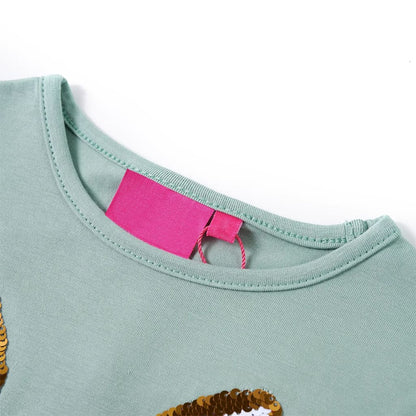 Kids' T-shirt with Long Sleeves Medium Mint 128