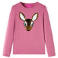 Kids' T-shirt with Long Sleeves Raspberry 92