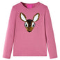 Kids' T-shirt with Long Sleeves Raspberry 104