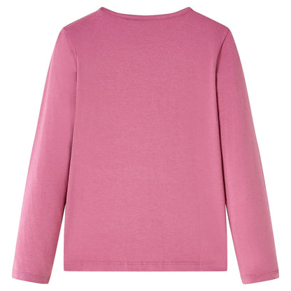 Kids' T-shirt with Long Sleeves Raspberry 116