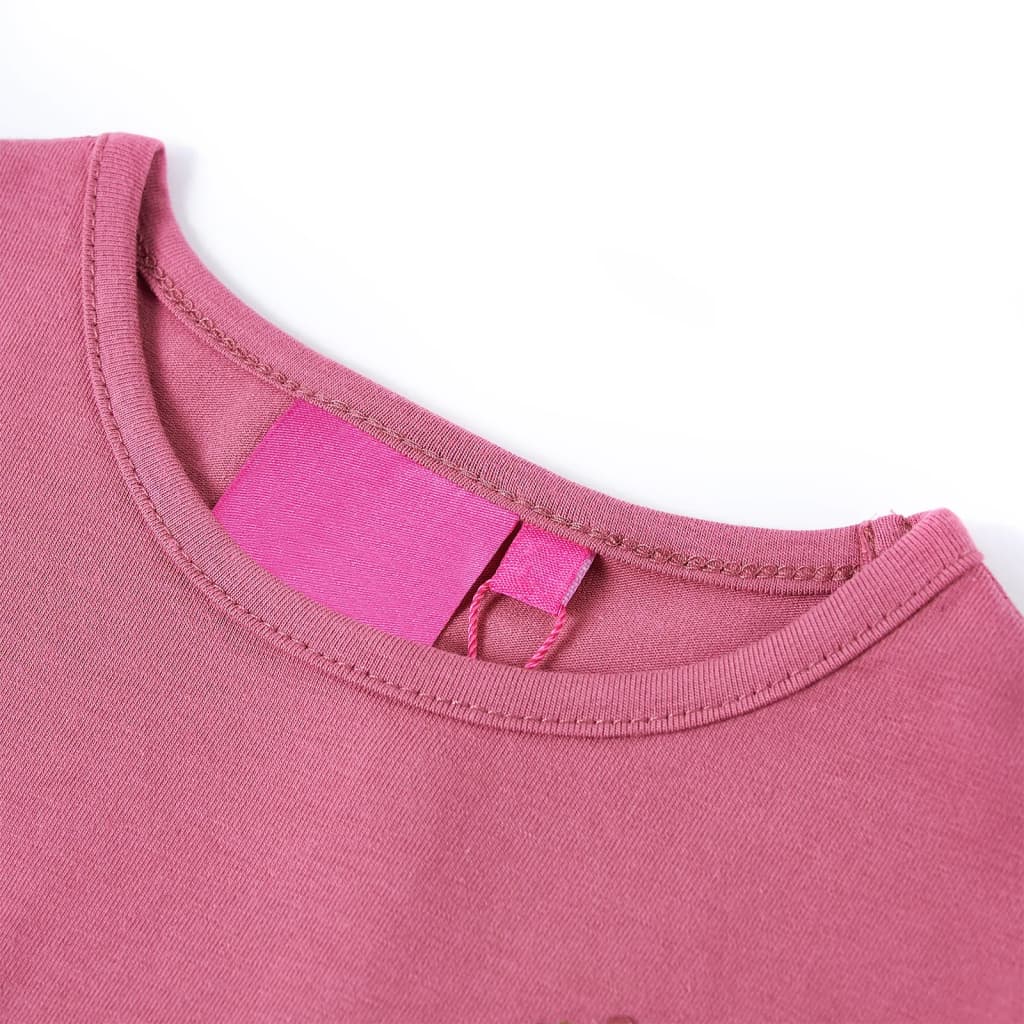 Kids' T-shirt with Long Sleeves Raspberry 128