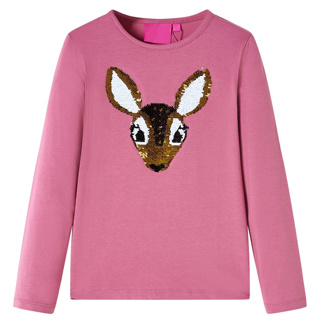 Kids' T-shirt with Long Sleeves Raspberry 140