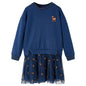 Kids' Dress with Long Sleeves Navy 92