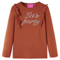 Kids' T-shirt with Long Sleeves Cognac 92