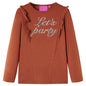 Kids' T-shirt with Long Sleeves Cognac 140