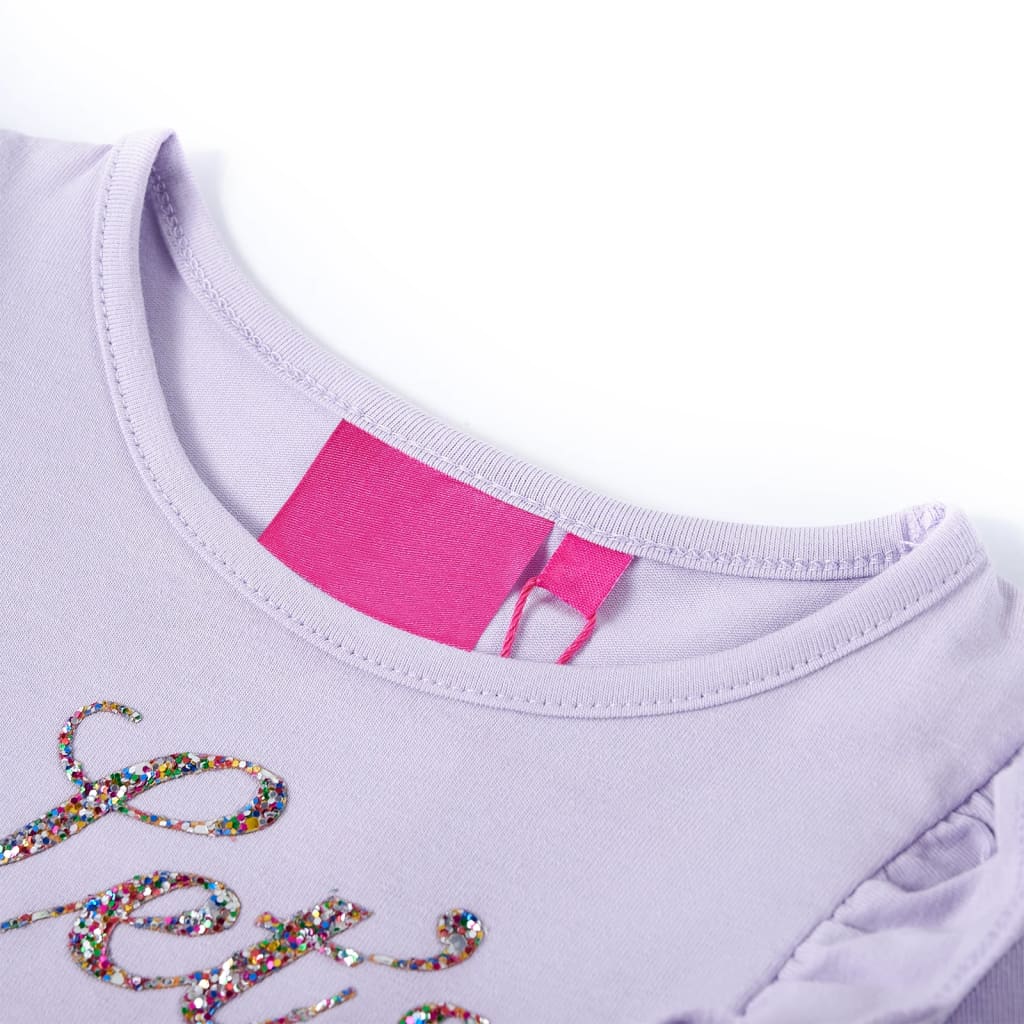 Kids' T-shirt with Long Sleeves Light Lilac 128